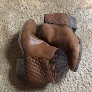 Tan ankle boots